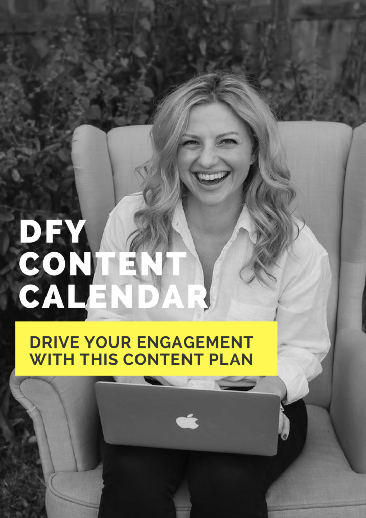DFY Content Calendar